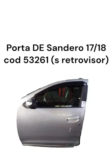 Porta Dianteira Sandero 17/18 com Retrovisor