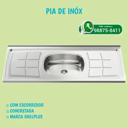 Pia Inóx 1.20 GhelPlus: 240,00 avista