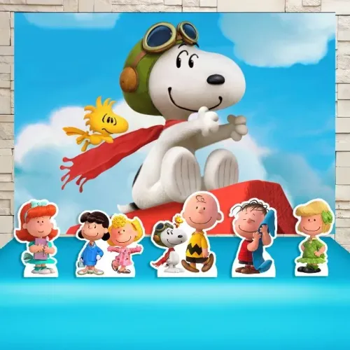 Kit festa painel + display snoopy peanuts