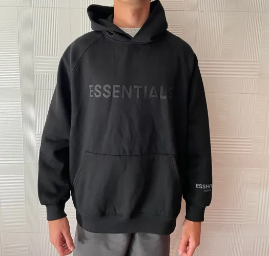 Moletom Essentials Fear of God Preto - Tamanho M - Novo