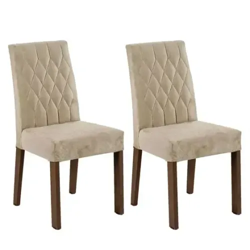  Conjunto Com 2 Cadeiras Para Mesa Jantar