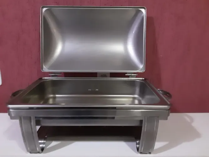 Rechaud Tramontina retangular elétrico em aço inox - 220V