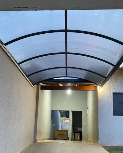 Toldos cobertura de Policarbonato acrílico