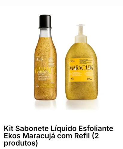 Kit Natura Sabonete Esfoliante Maracujá 