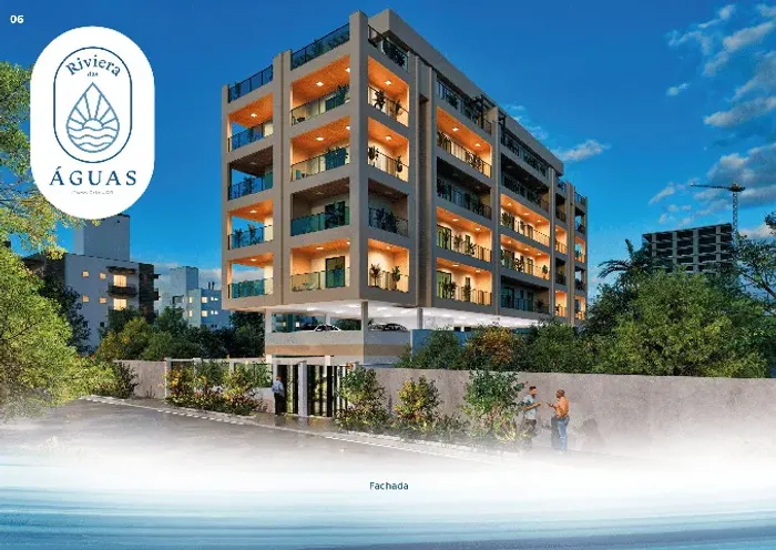 Condomínio Riviera das Águas Cabo Frio - Apto 1 ou 2 quartos com varanda gourmet
