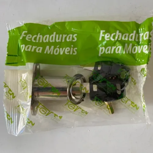  Ref.180 Fechadura para móveis modelo gaveta cromada nova lacrada pronta para uso