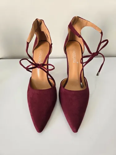 Scarpin vinho bordô 37/38 brasil