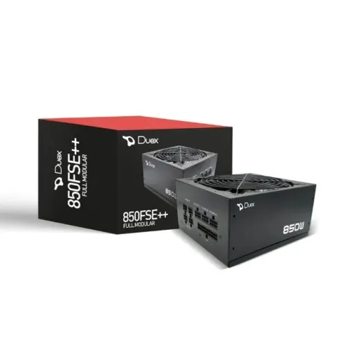 Fonte 850w Duex 850FSE++, Full Modular, ATX, PFC Ativo, 80 Plus Bronze, Preto 
