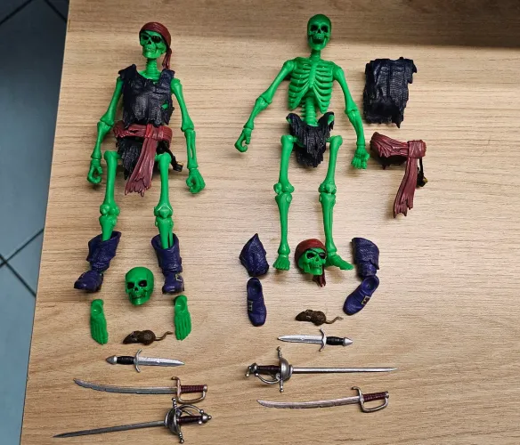 Esqueletos Piratas escala 1/12 Boss Fight Studio Epic HACKS - lote