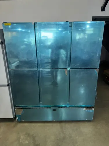 Geladeira comercial inox 6 portas 1200 litros nova 