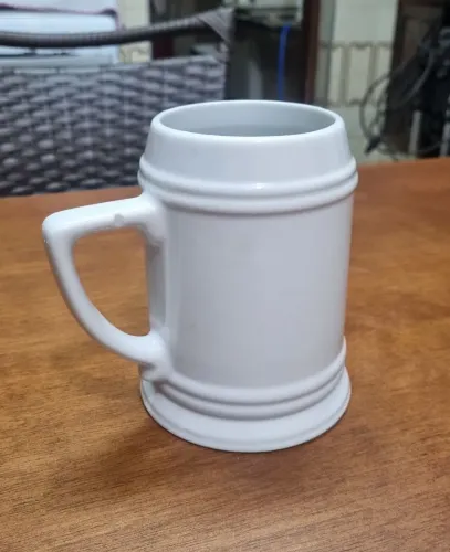 Caneca para Chopp 900 ml Porcelana Branca - Nova