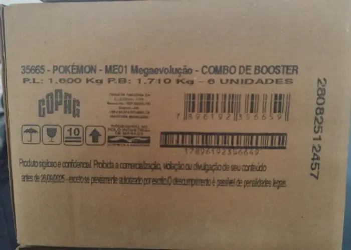 Caixa Matriz De Booster Megaevolução Mega Evolução Pokémon 1 Portugues