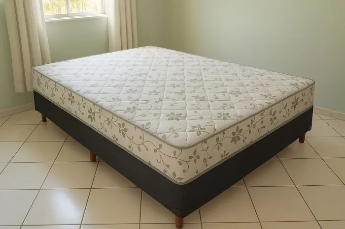 Cama Box Casal Completa com Colchão