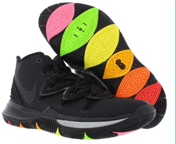 Tênis kyrie 5 black sola colorida 