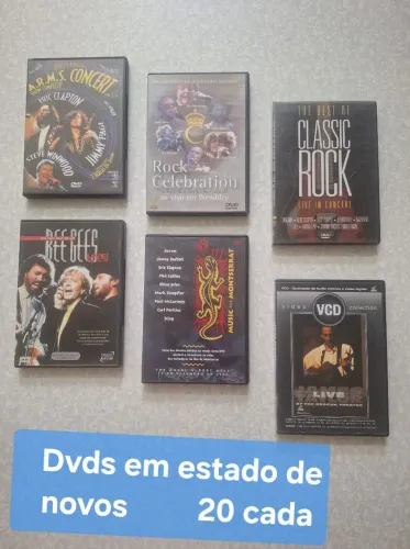 Dvds variados em estado de novos