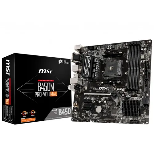 Placa mãe B450M MSI Pro-Vdh Max (NF/GARANTIA)