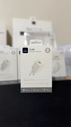 WiWU Cube 33W GaN + cabo USB-C