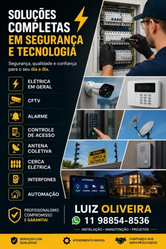 Eletricista e sistema de CFTV