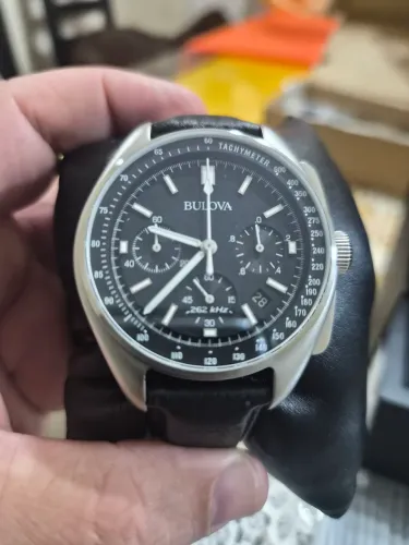 Relogio Bulova Lunar Pilot com pulseira extra
