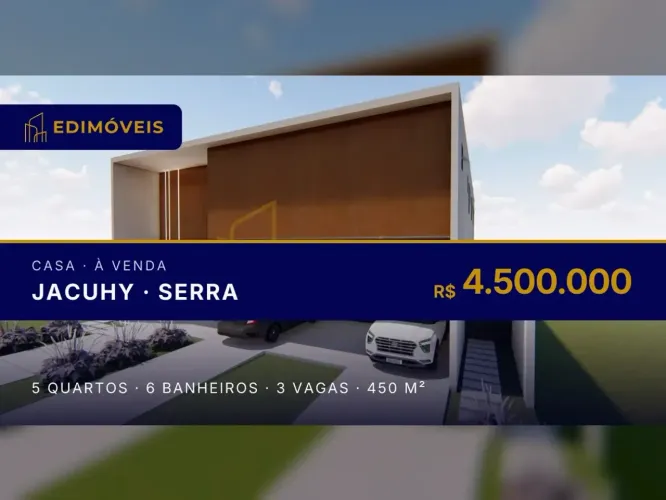 Seu Novo Lar: Mansão em Fase Final no Alphaville Jacuhy, Serra ES