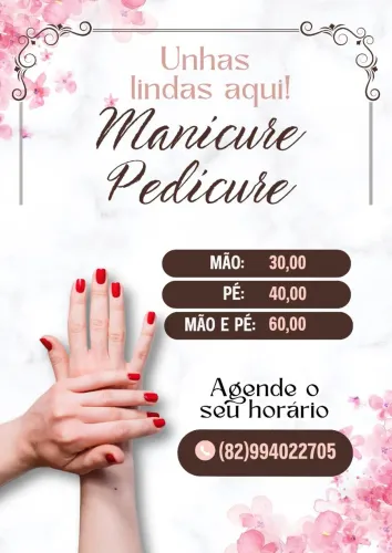 Manicure e pedicure a domicílio 