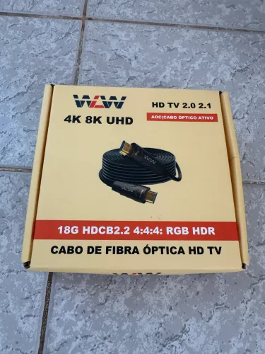 Cabo hdmi blindado 15 metros 4k/8k 120hz