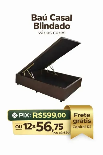 Cama baú blindada Premium Frete grátis capital