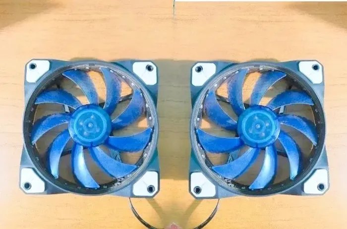 Duas Coolers Rise Mode led azul 120 mm, Aceito troca