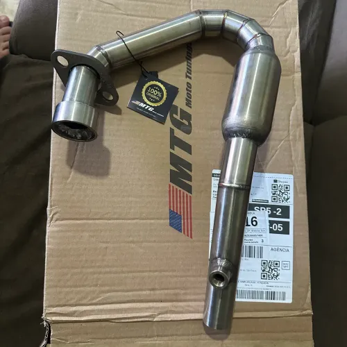 Curva de inox com bomber para Sahara/tornado