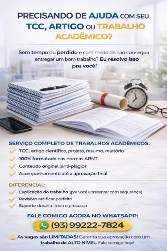 Auxílio em Trabalhos Acadêmicos e Formatação ABNT