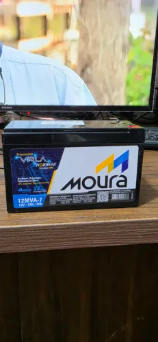 Bateria Moura 12V 7A Nova para no-break Alarme