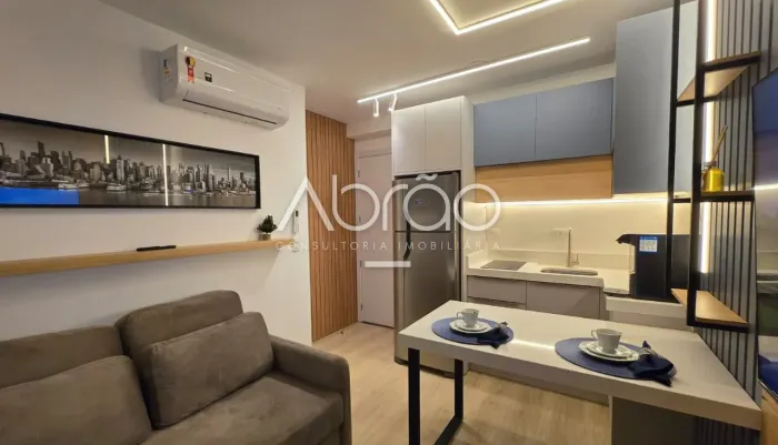 Apartamento mobiliado para alugar com 1 quarto no Batel - 24m² - Edifício Lins | Ref. 1797