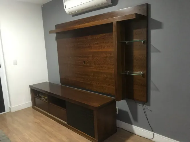 Rack Painel Madeira Pura