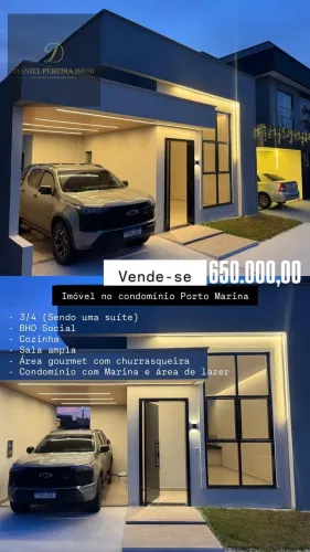 Daniel Pereira Imob Vende: Condomínio Porto Marina,3/4 ,1 Suíte,1 Vaga,3 Banneiros,110m²,R