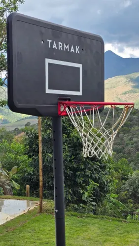 Tabela de Basquete Regulável 2,20m a 3,05m Tarmak Preto - decathlon