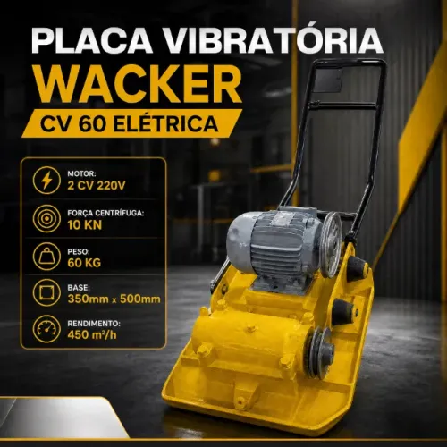 PLACAS VIBRATÓRIAS WACKER EM EXCELENTE ESTADO E REVISADAS