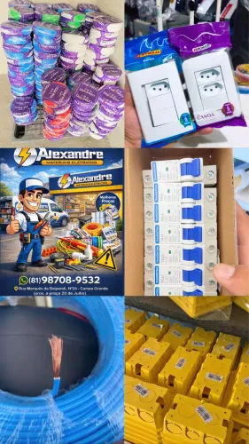 Fios primeira linha de ótima qualidade e tomadas premiu