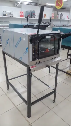 FORNO INDUSTRIAL A GÁS, EM INOX, DE 45X80,CM, NOVO, PROMOÇÃO!!!!