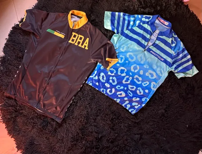 Camisas de ciclista valor das 2 peças