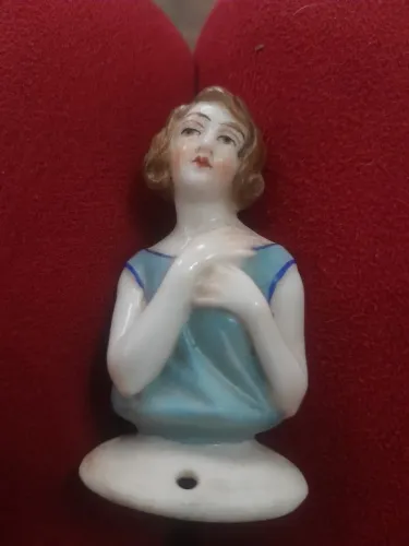 Boneca Half doll, alema porzellanfabrik\kalf,1920 a30,antiga