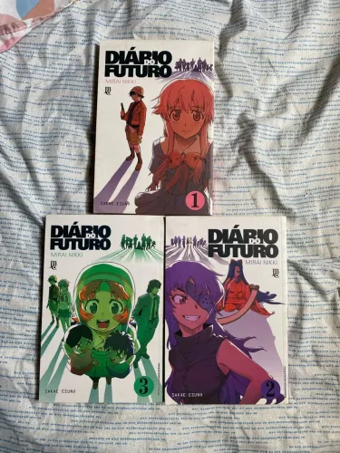 Diário do Futuro - Volumes 1, 2 e 3 | Lote com 3 Mangás