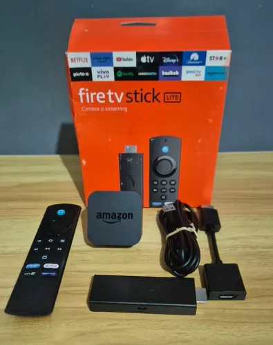 Fire tv stick lite completo com caixa