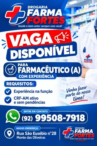 Vaga De EmEmprego Para Farmacêutico Com Experiência