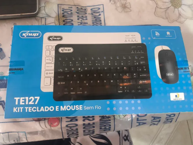 Kit teclado e mouse sem fio