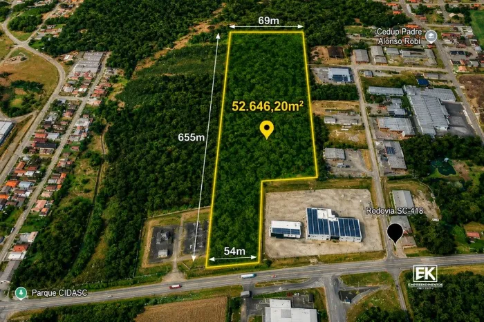 Terreno Comercial e Industrial na SC-418 | São Bento do Sul - SC com 52mil m2