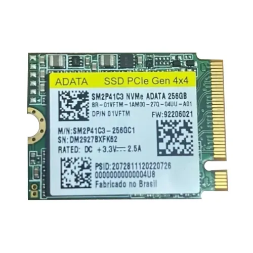 SSD NVME 256gb
