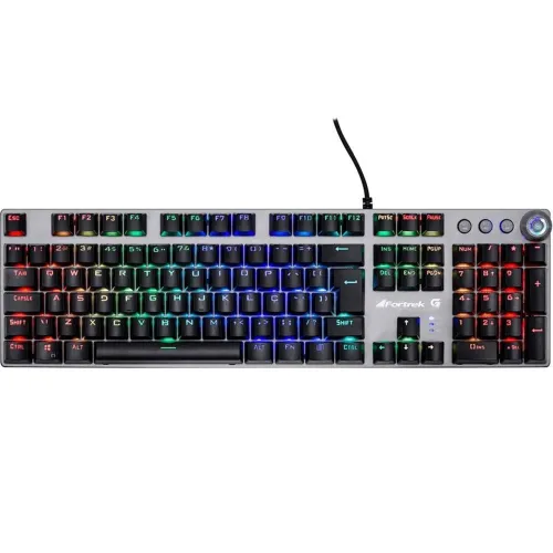 Teclado Mecânico Gamer Fortrek GPro K7 Plus, RGB, Switch KRGD Blue, ABNT2