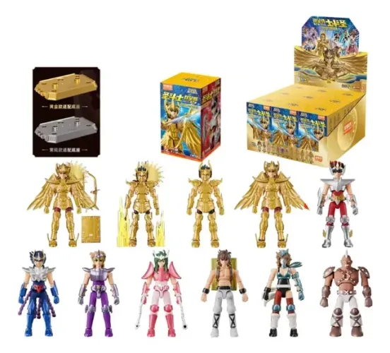 [ESCOLHA] Blokees Hiplay Saint Seiya Cavaleiros do Zodíaco Shura Aiolos Ikki Hyoga Camus