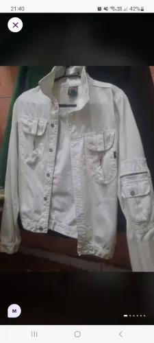 Jaqueta jeans t@en feminino toda estilosa branca