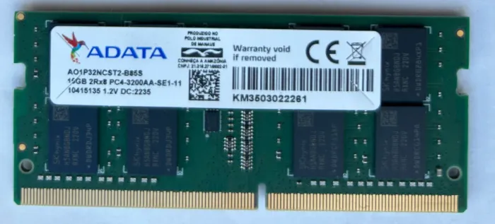 Memória de notebook 16gb